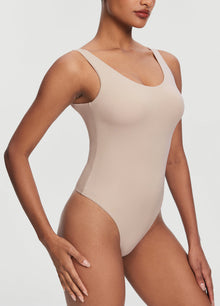 Scoop Back Bodysuit | Oat Milk