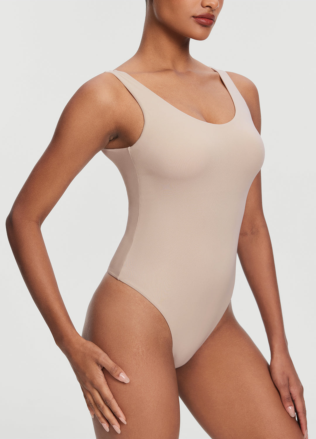 Scoop Back Bodysuit | Oat Milk