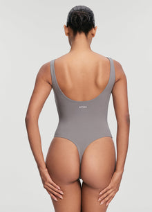 Scoop Back Bodysuit | Cool Gray