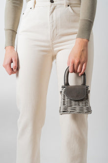 Wicker Wings - Wicker Handbag - Straw Bag - Woven Bag - Summer Bag - Basket Bag - Micro Bag (4660771029131)