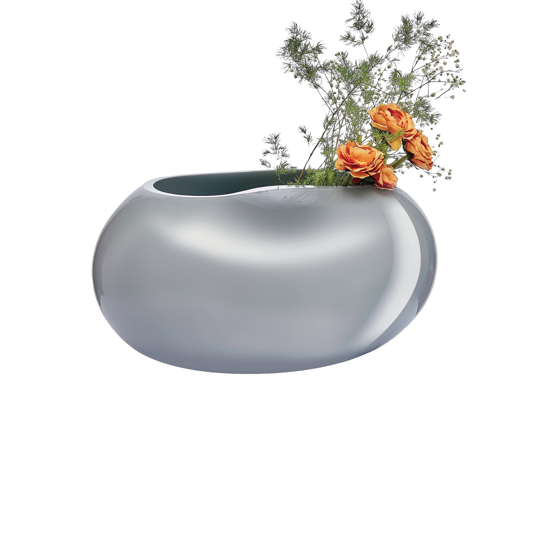 Satin Vase - Small | Opal Grey