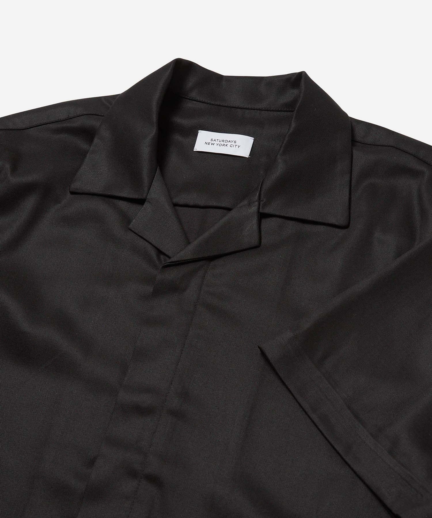 Mens | York Camp Collar SS Shirt | Black