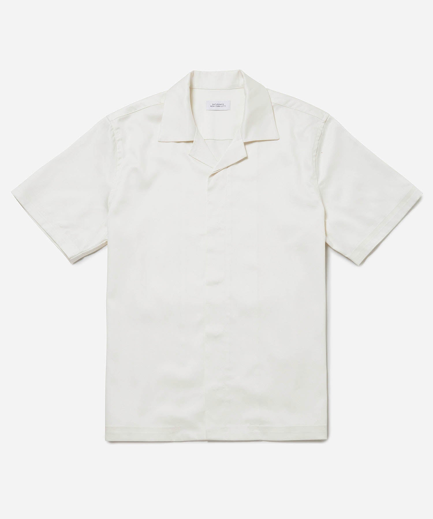 Mens | York Camp Collar SS Shirt | Ivory