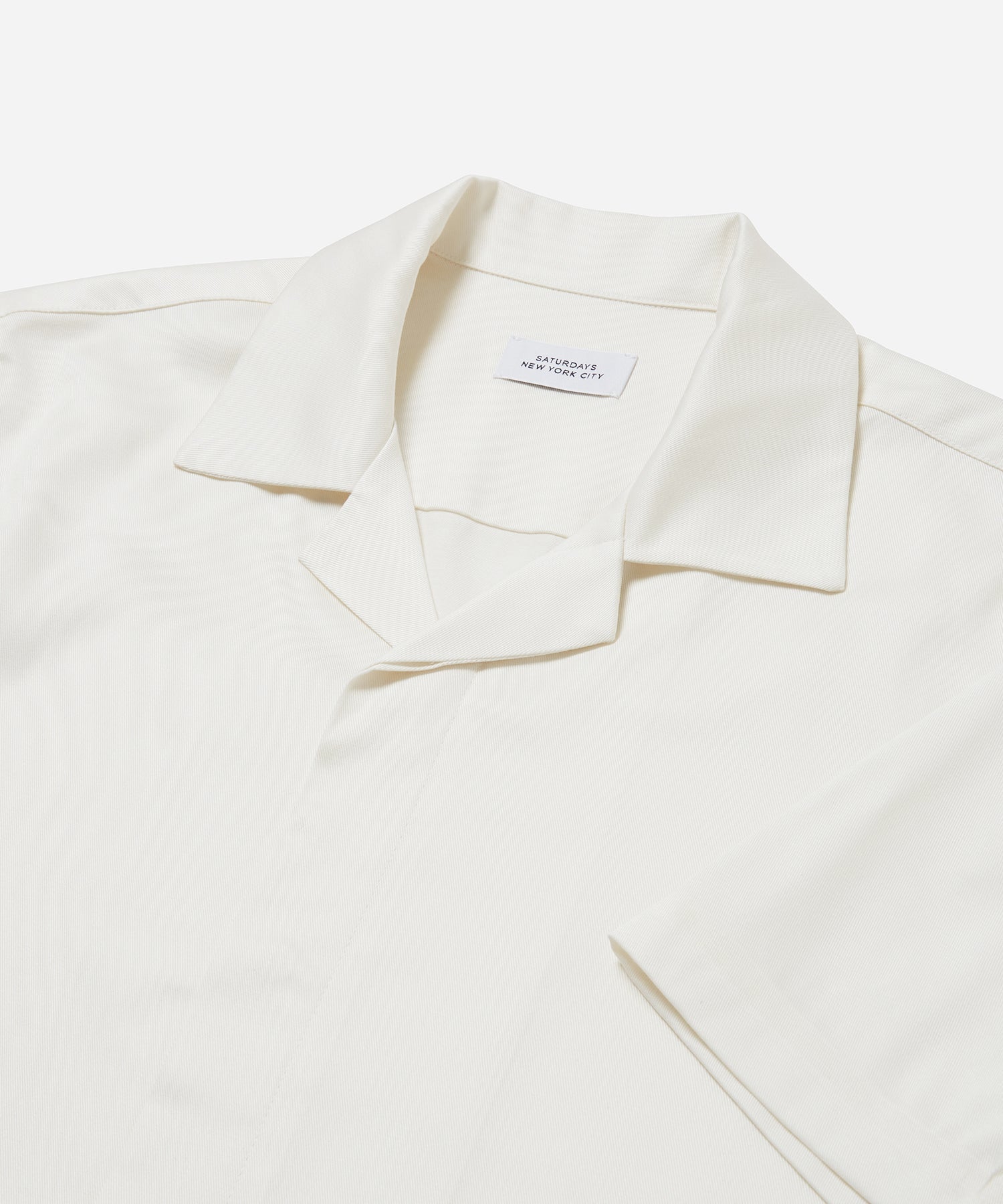 Mens | York Camp Collar SS Shirt | Ivory
