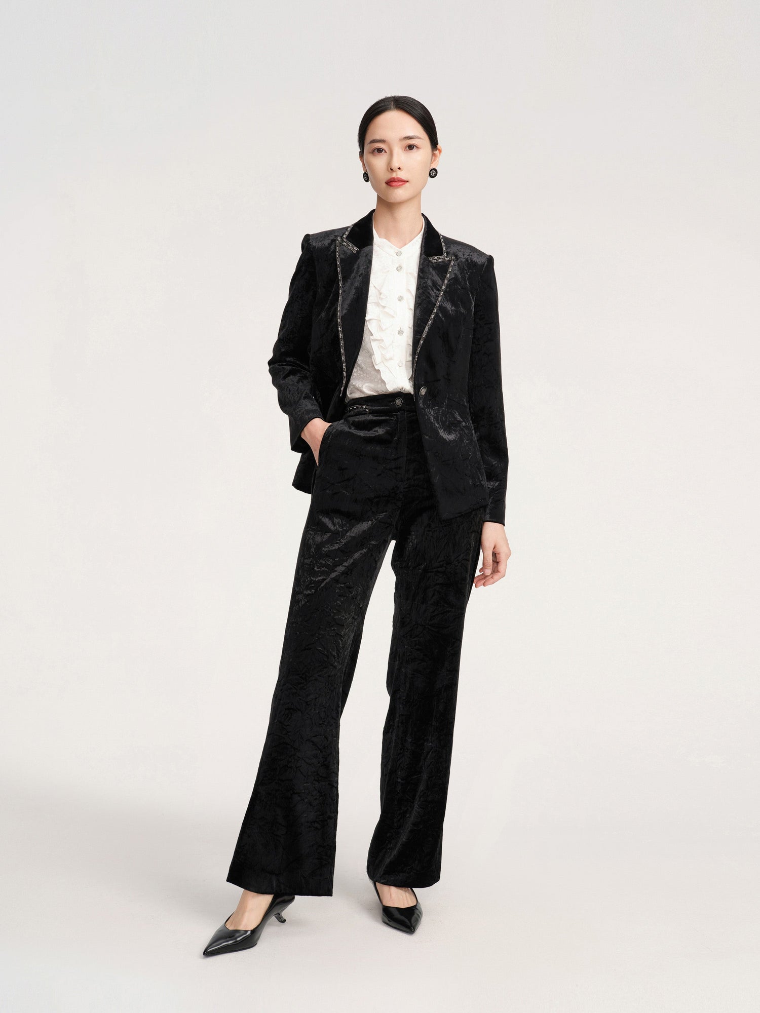 Velvet Blazer | Black