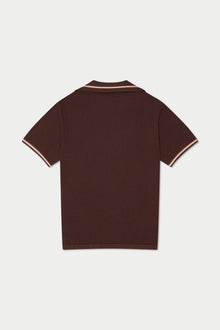 Espresso Crochet Polo | Brown