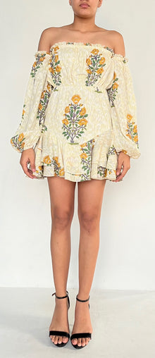 Hemant & Nandita | Off Shoulder Dress | White