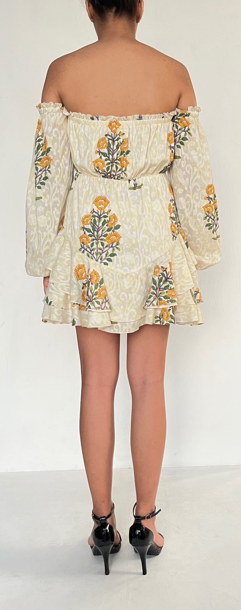 Hemant & Nandita | Off Shoulder Dress | White
