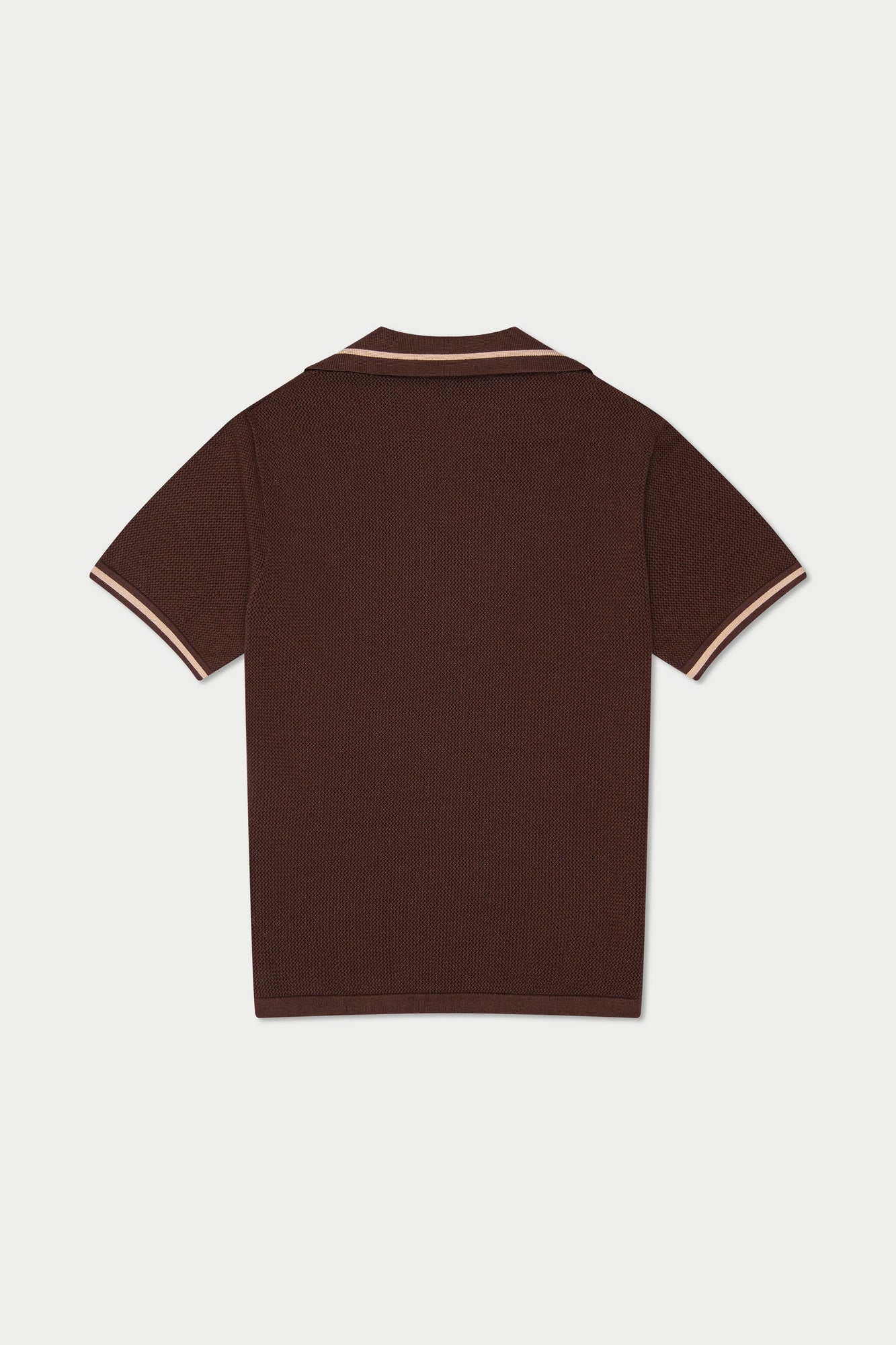 Espresso Crochet Polo | Brown