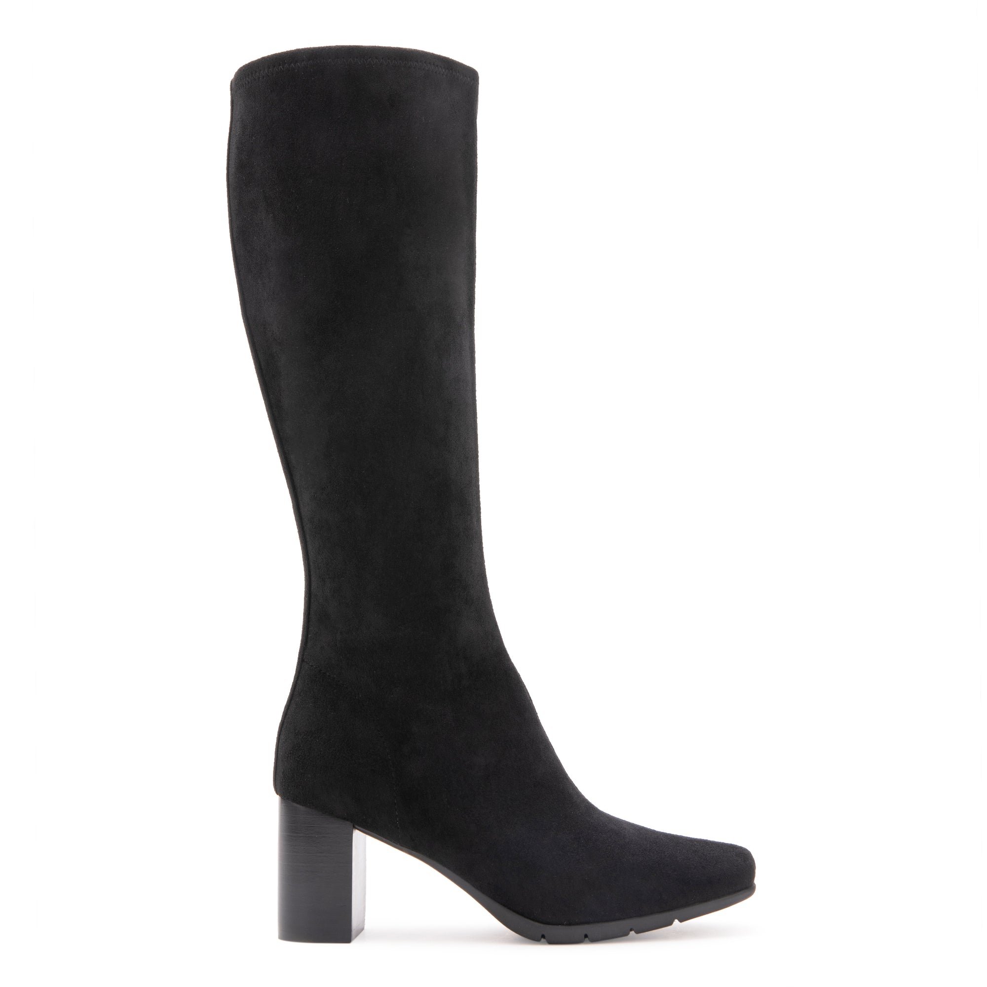 Micah | Black Faux Suede