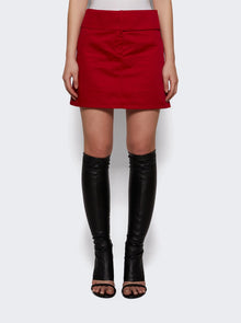 Women | Courrèges | Belted Mini Skirt Ruby | Red