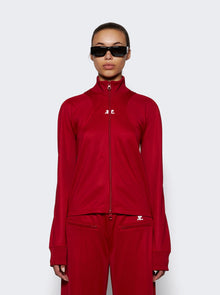 Women | Courrèges | Scuba Tracksuit Interlock Jacket Ruby | Red