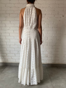 Hemant & Nandita | Collar Long Dress | White