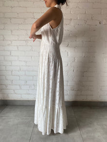 Hemant & Nandita | Collar Long Dress | White