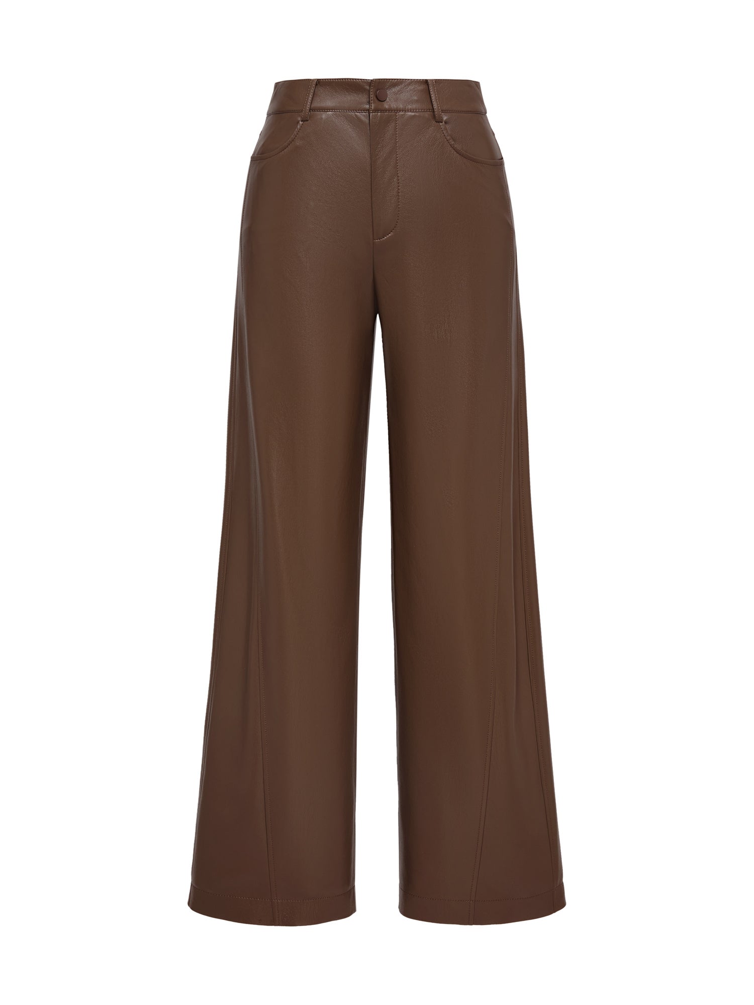 Pleated Pant | Brown