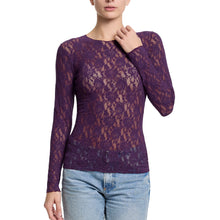 Signature Lace Long Sleeve Top | Stone Fruit (Purple)