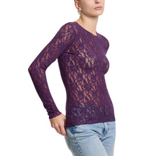 Signature Lace Long Sleeve Top | Stone Fruit (Purple)