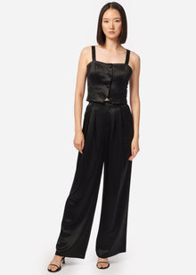 Davina Wide Leg Pant | Black