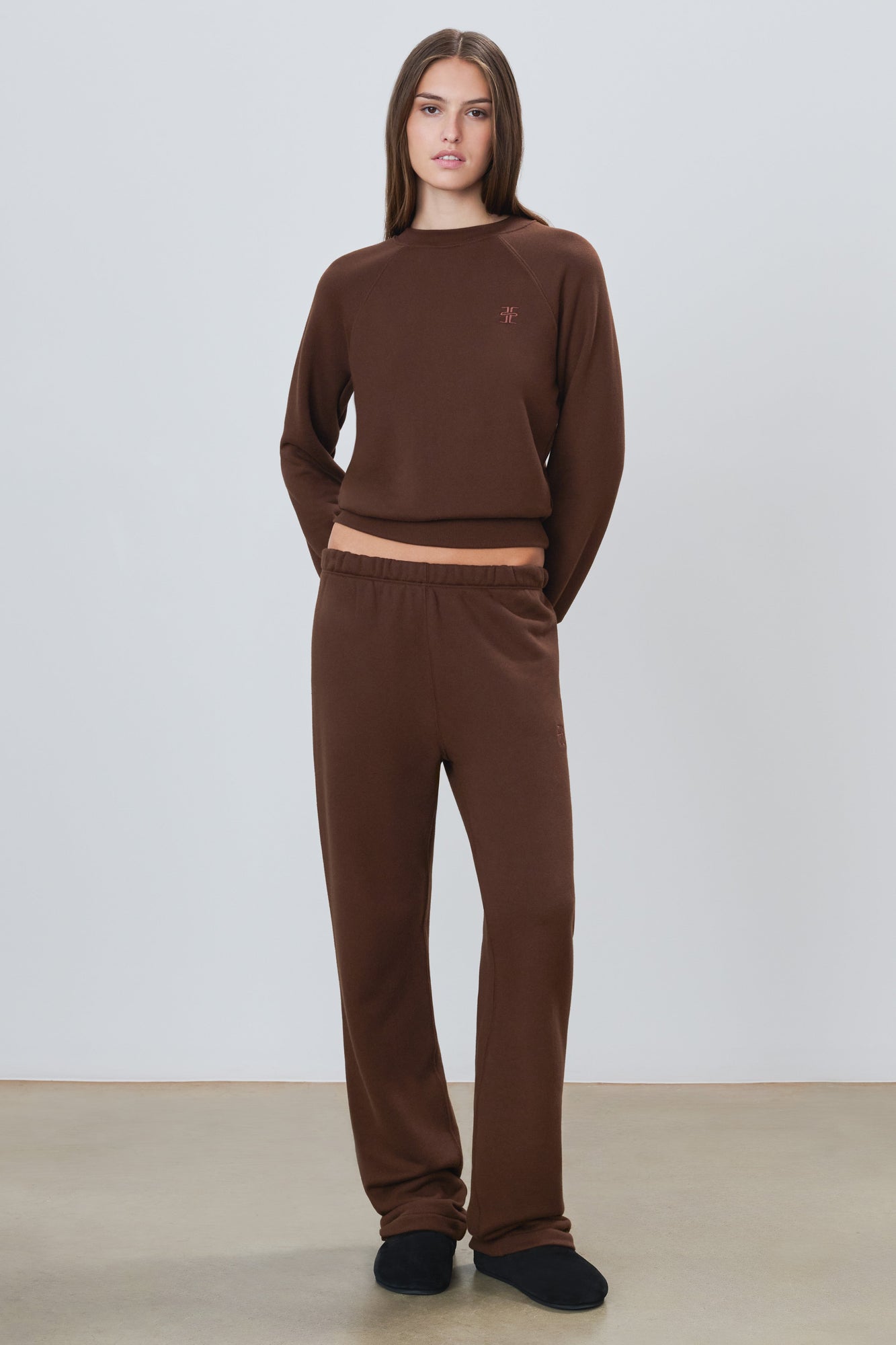 Straight Leg Sweatpant | Chocolate