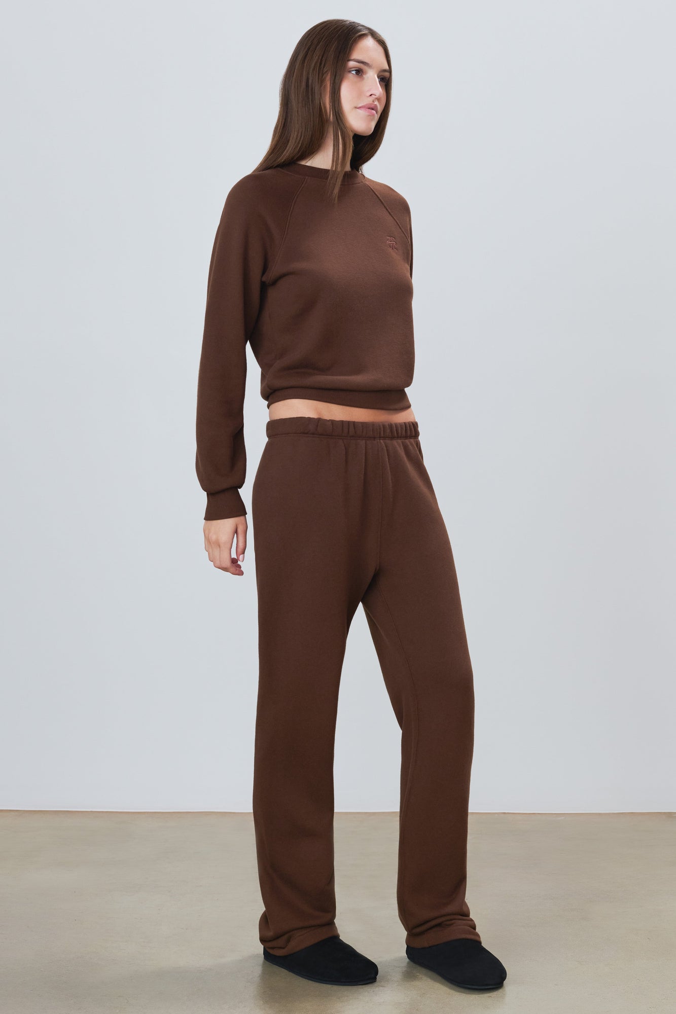 Straight Leg Sweatpant | Chocolate