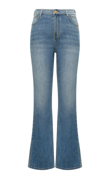 High-Waisted Flared Jeans | Blue