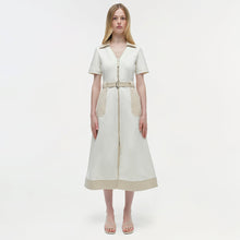 Womens | Hanover Cotton Midi Dress | Ivory Multi