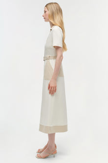 Womens | Hanover Cotton Midi Dress | Ivory Multi