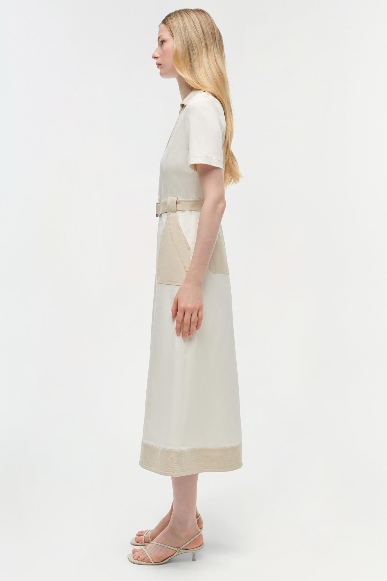 Womens | Hanover Cotton Midi Dress | Ivory Multi