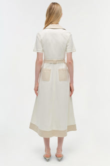 Womens | Hanover Cotton Midi Dress | Ivory Multi