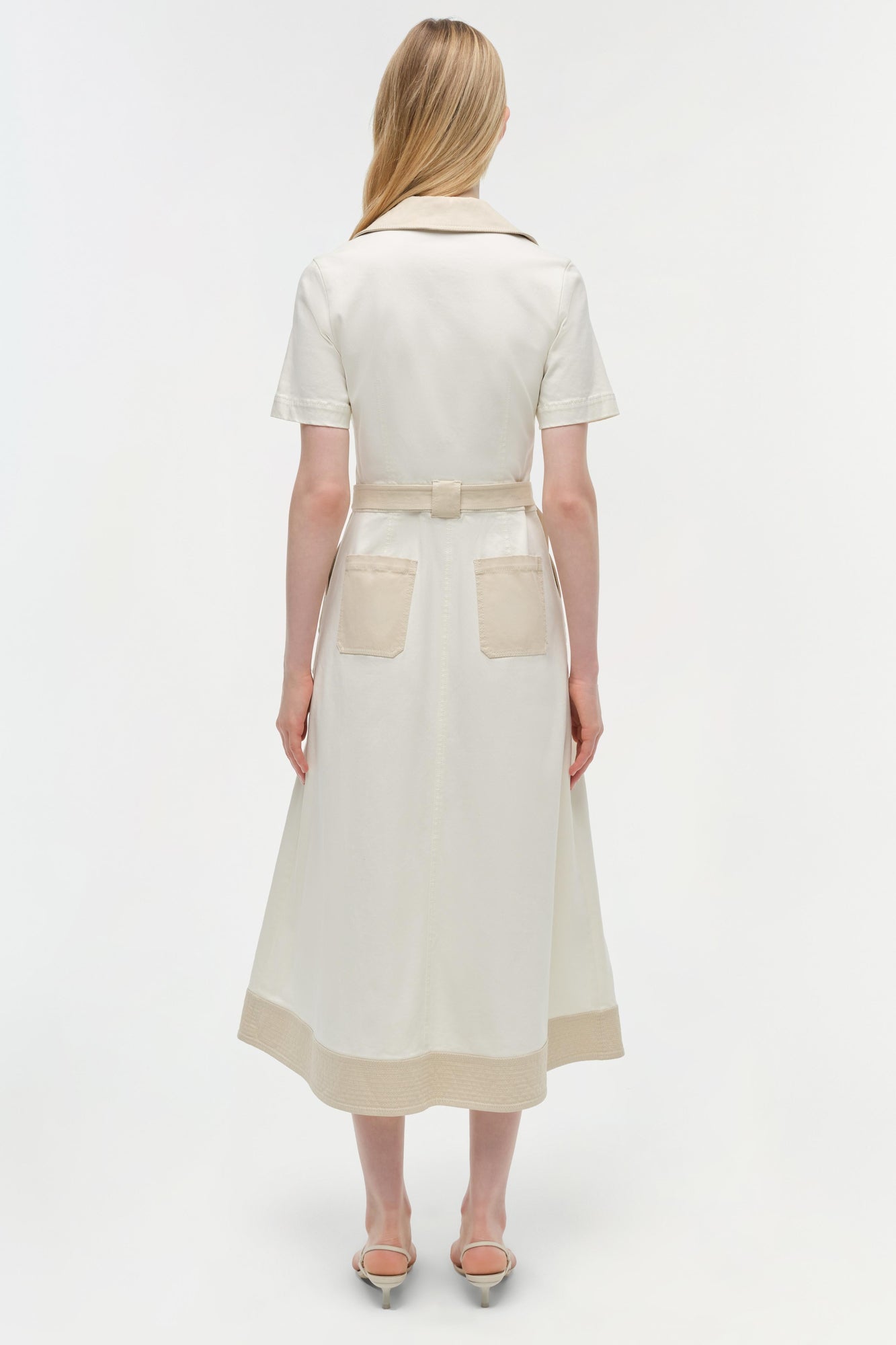 Womens | Hanover Cotton Midi Dress | Ivory Multi
