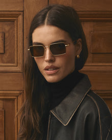 Eze Sunglasses | Gold | Smokey Grey Lens