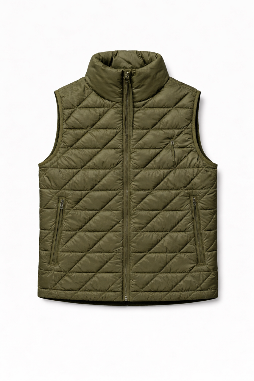 Mens | Down Vest | Olive