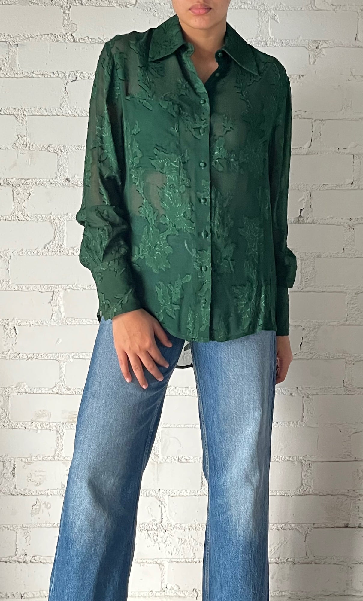 Hemant & Nandita | Full-Sleeve Shirt | Green