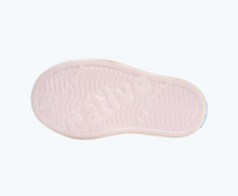 Bottom view of a Native Shoes Kids Jefferson Kids | Milk Pink/ Shell White Footwear