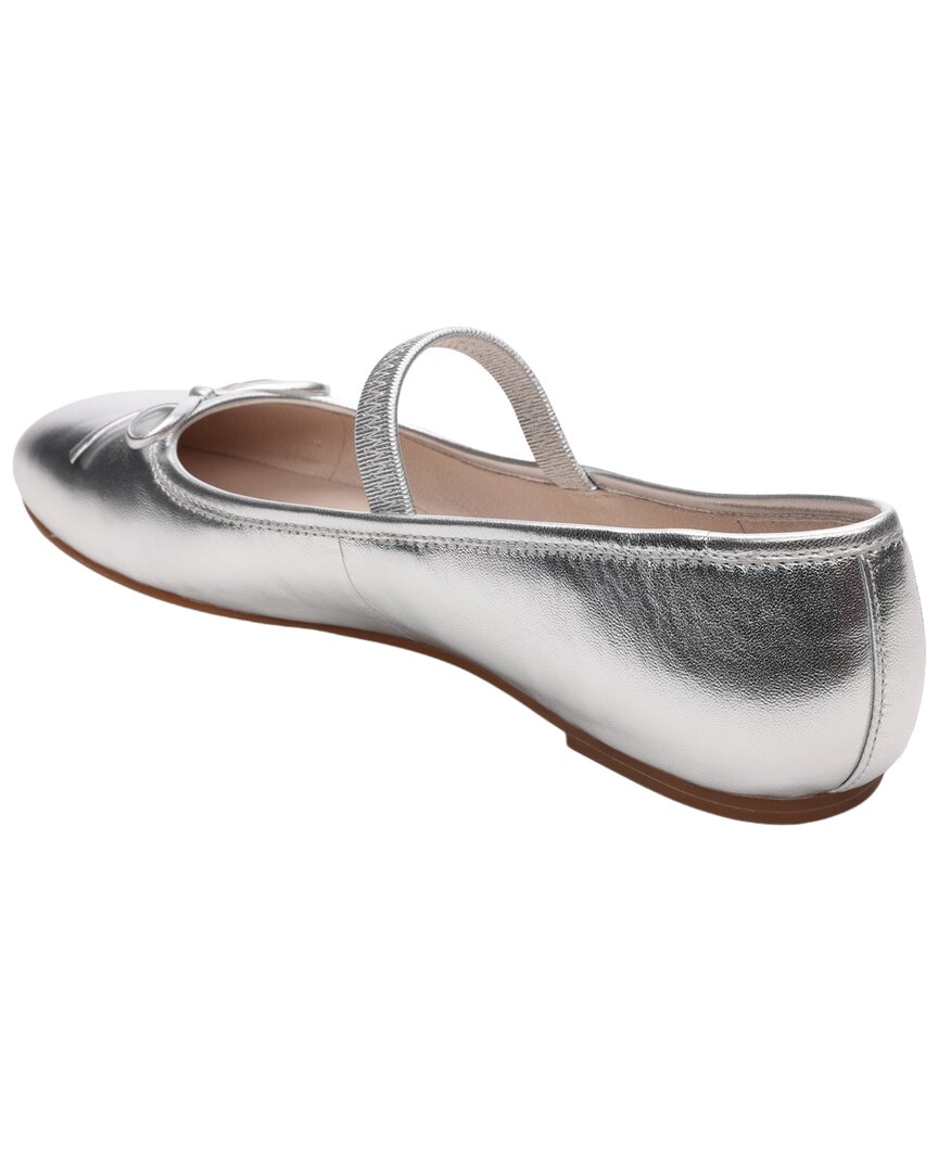 Sanctuary | Womens | Facile Leather Flat | Silver