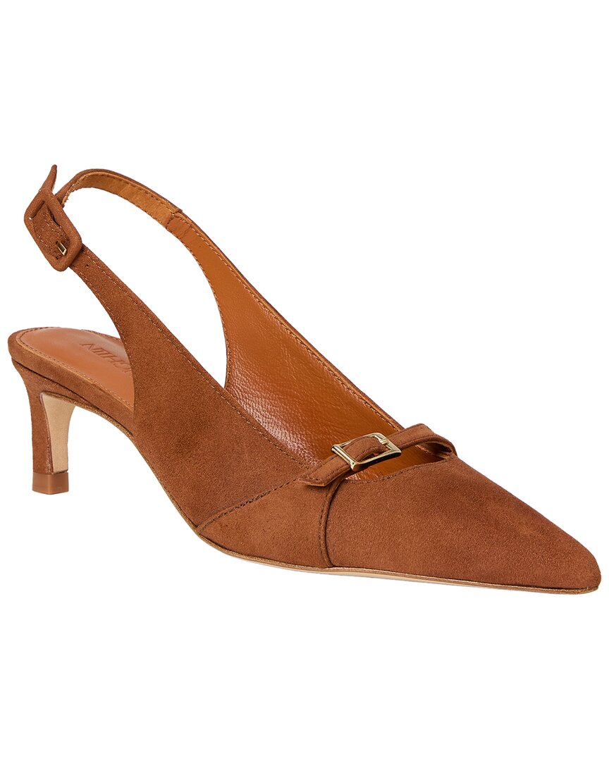 J.McLaughlin | Womens | Dorthea Suede Slingback | Brown
