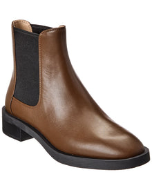 Stuart Weitzman | Womens | Sondra Sleek Leather Bootie | Brown