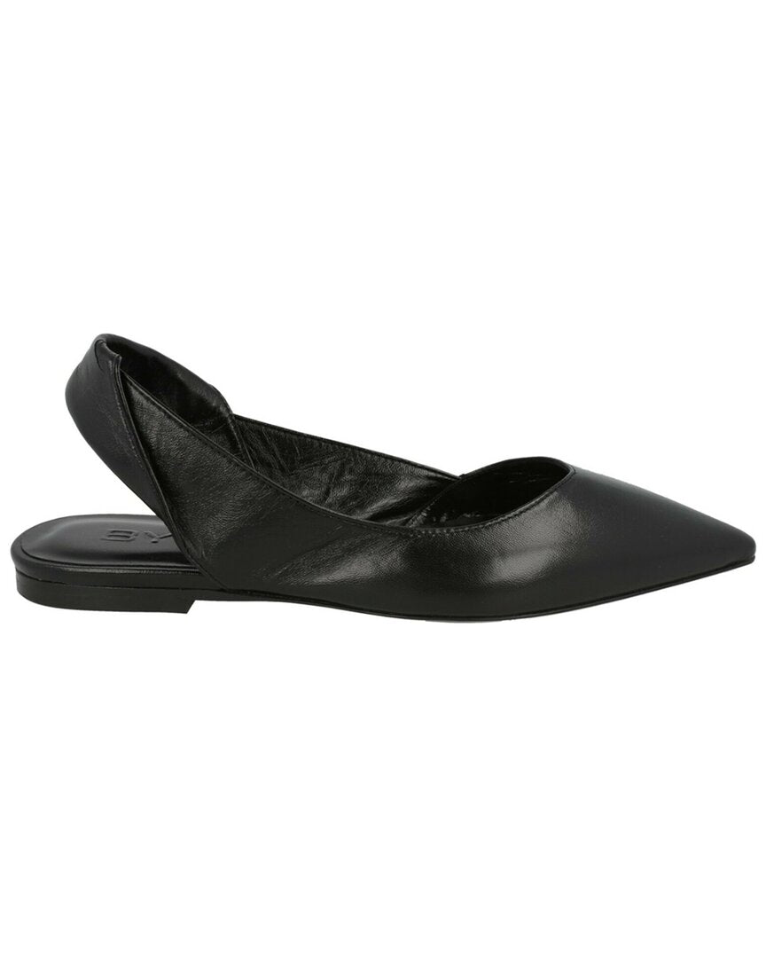 By FAR | Womens | Yasha Leather Flat | Black
