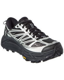 Hoka | Womens | Mafate Speed 2 Leather & Canvas Sneaker | Silver