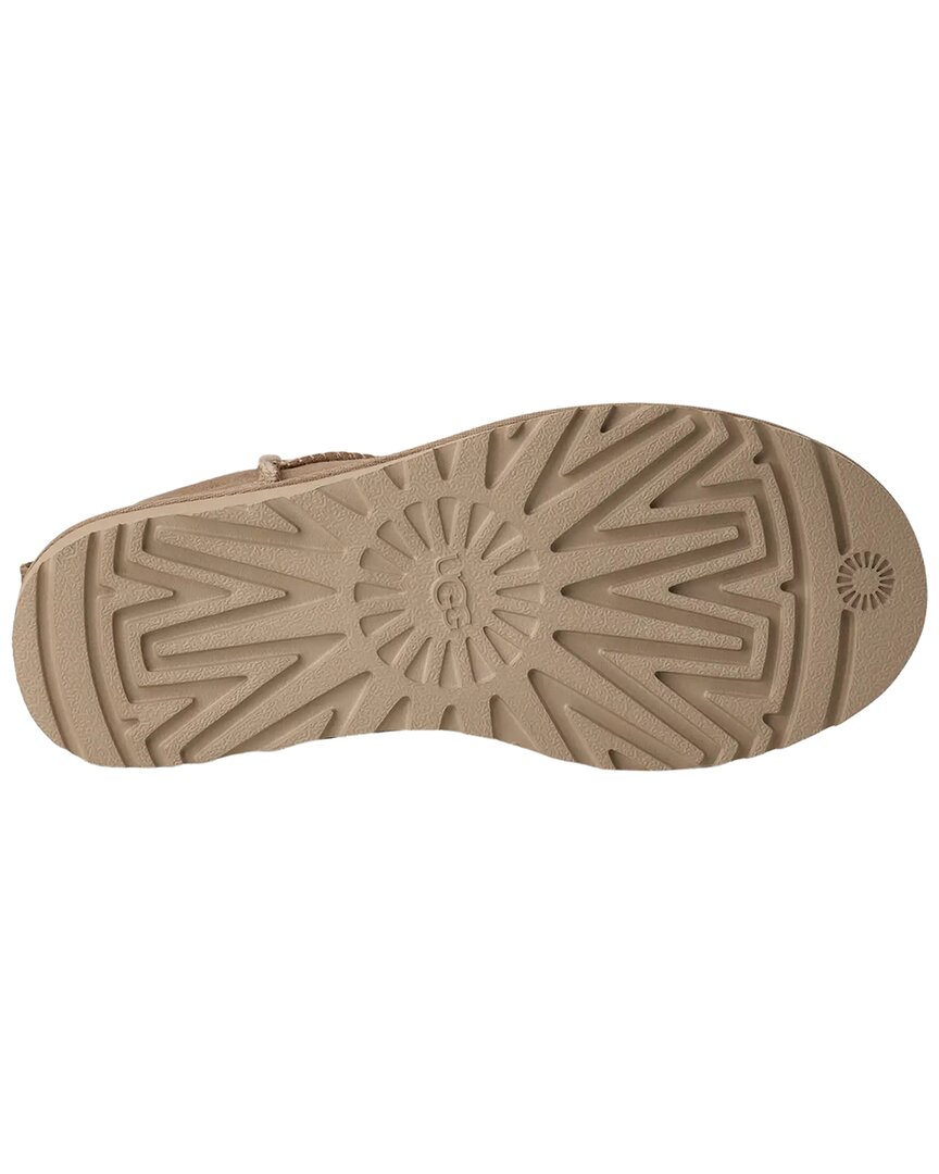 UGG | Womens | Classic Ultra Mini Suede & Shearling Boot | Brown