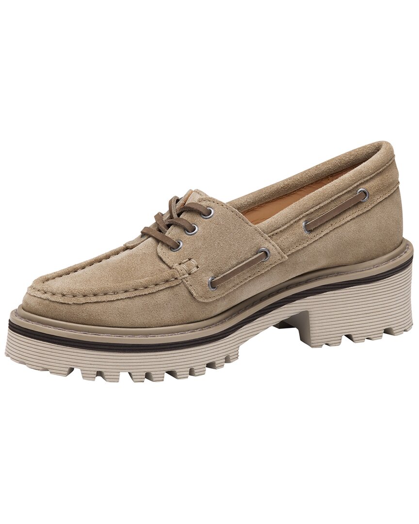 Johnston & Murphy | Womens | Emmalyn Suede Boat Shoe | Taupe