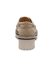 Johnston & Murphy | Womens | Emmalyn Suede Boat Shoe | Taupe