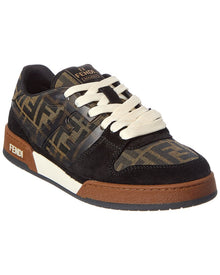 FENDI | Mens | Match FF & Suede Sneaker | Brown