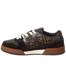 FENDI | Mens | Match FF & Suede Sneaker | Brown