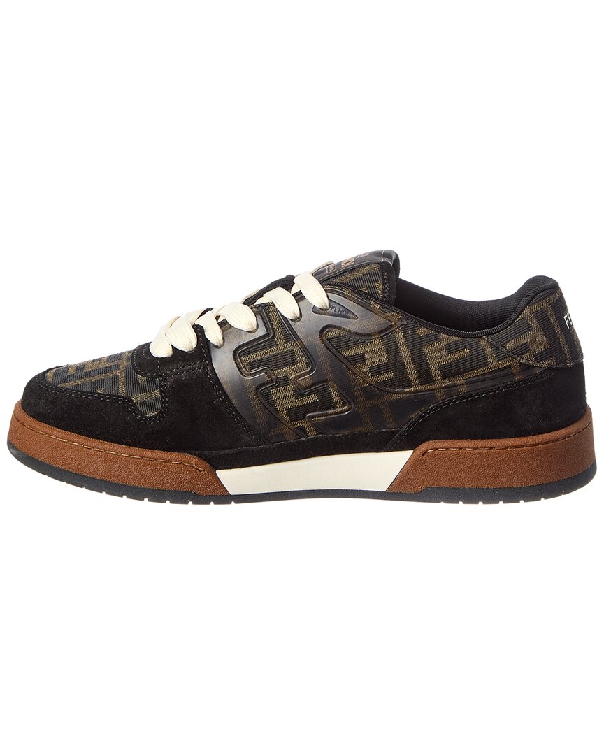 FENDI | Mens | Match FF & Suede Sneaker | Brown
