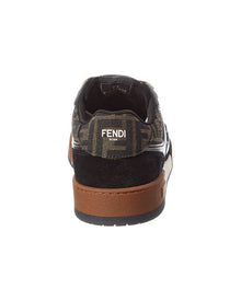 FENDI | Mens | Match FF & Suede Sneaker | Brown