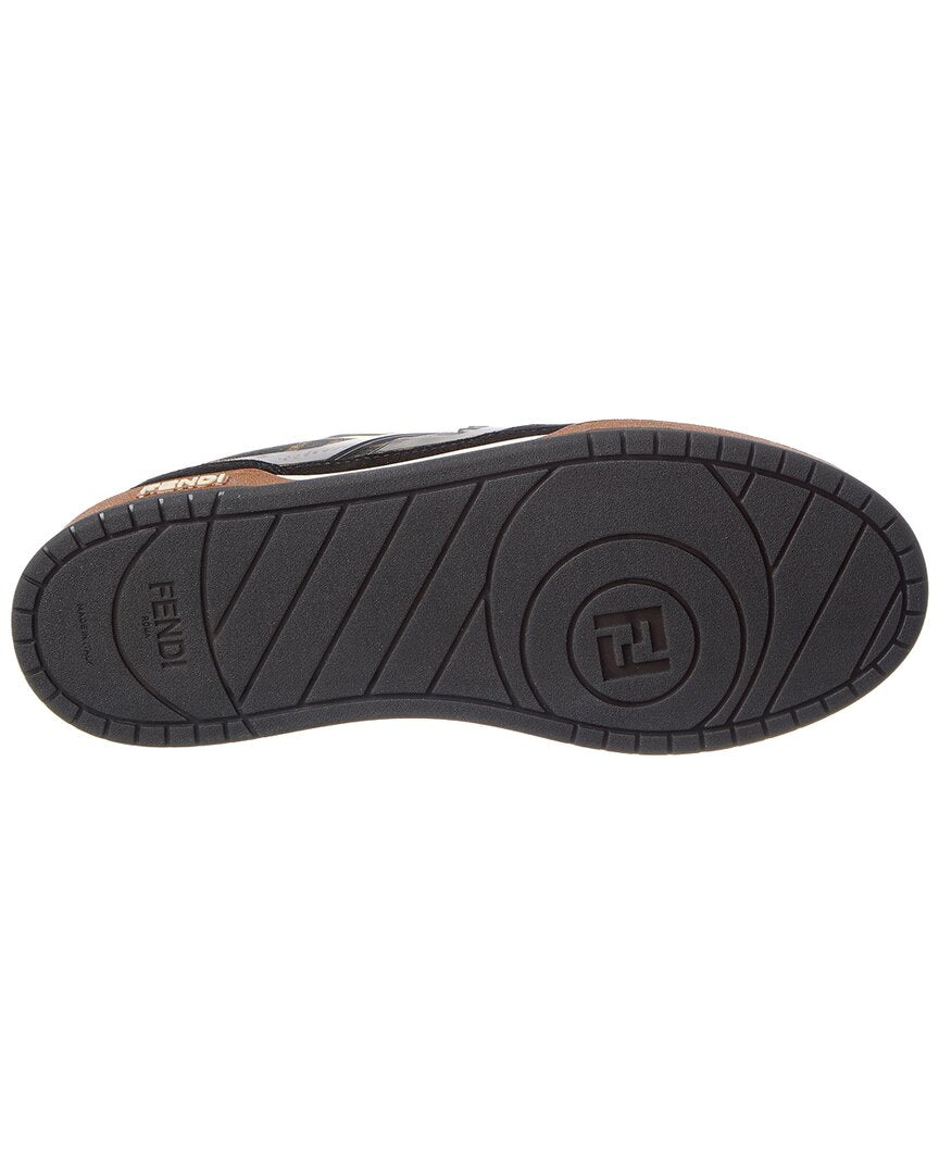 FENDI | Mens | Match FF & Suede Sneaker | Brown