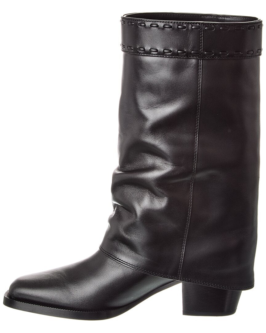 FENDI | Womens | FF Leather Boot | Black