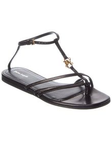 Palm Angels | Womens | Lategram Leather Sandal | Black