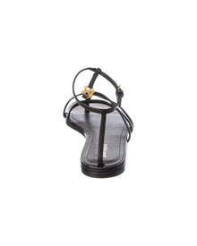 Palm Angels | Womens | Lategram Leather Sandal | Black